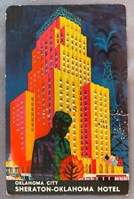 MID CENTURY MODERN Biltmore ILLUSTRATION Postcard 1963 SHERATON HOTEL OKLAHOMA picture