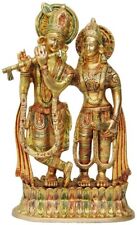 Brass Radha Krishna statue 7.5*3.5*12.8 Inch picture