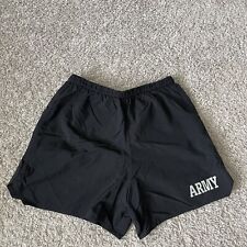 Army Trunks Mens XL Black Nylon Lined PFU Athletic Shorts United States Army picture
