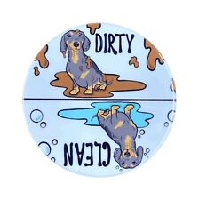 Black Tan Dapple Dachshund Dishwasher Magnet Wiener Dog Kitchen Cleaning Decor picture