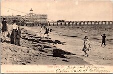 Postcard Toboggan Amusement Park Ride on the Pier, Beach Ocean Park California picture