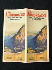 c. 1930s The Adirondacks - Our Great National Playground Travel Brochure Map picture