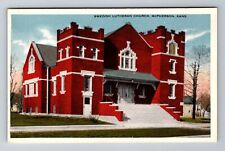 McPherson KS-Kansas, Swedish Lutheran Church, Religion Souvenir Vintage Postcard picture