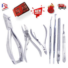 Nail Cuticle Cutters Remover Pusher Tool Trimmer Nippers Set Ingrown Nails File picture