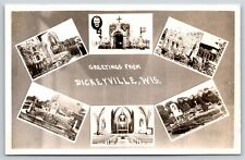Dickeyville WI~Multi-Views~Grotto & Shrines Of Shells & Stones~RPPC~Real Photo picture