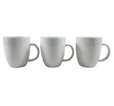 THRESHOLD Coupe White Porcelain Coffee Mugs Tea Cups Large 16oz Set of 3 picture