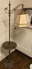 Vintage Mutual Sunset Lamp Company Deco Bridge Floor Lamp With Tray Outlet Shade picture