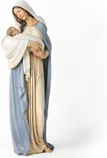 BC Catholic Madonna with Child Statue, Blessed Virgin Mary Figure, Holy Mother R picture
