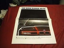 1990-1991 BMW RANGE Car Brochure (UK MARKET) picture