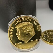 2024 Donald Trump 5 Pcs Commemorative Coin Plated EAGLE President SAVE Gold picture