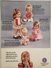 1967 Print Ad Mattel Toymakers Dolls, Baby First Step,Say n See,Hungry,Tearful picture