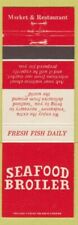 Matchbook Cover - Seafood Broiler Restaurant Lakewood Glendale Tarzana CA picture