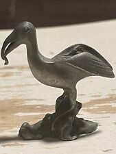 Vintage Pewter Miniature Stork picture