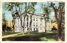 Postcard KS: Court House, Salina, Kansas, Vintage Linen Unused picture