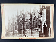 France, Glass, Notre Dame Church Vintage Print, Albumin Print 10x14.5  picture
