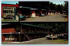 Lake Delton Wisconsin Postcard Olson's Motel Exterior Roadside c1960's Vintage picture