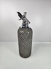 Vintage Sparklets Soda Water Seltzer Dispenser Glass Bottle Siphon Wrapped Czech picture