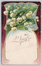 Vtg Embossed Post Card Floral Scene H99 picture
