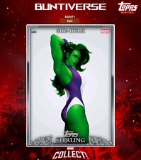 ⭐TOPPS MARVEL COLLECT 23 STERLING S2 She-Hulk PURE PLATINUM EPIC CARD⭐ picture