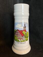 Vtg 1991 German Porcelain Beer Stein WF Markt Erlbach Intern. Volkswandertag 9” picture