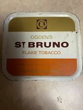 Vintage Ogden's St Bruno Flake Tobacco Tin England 1950's-1960's picture