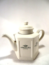 AHMAD Tea London Teapot w/Lid White Ceramic 7