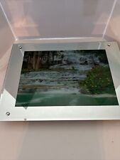 Vintage Mirror Wall Art Waterfall Picture w Birds Chirping Sound picture