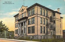 c.'10, Chromo-litho Color Printing, High School, New Kensington, PA  Postcard picture