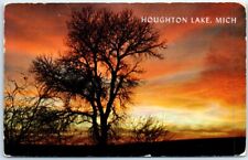 Postcard - Autumn Silhouette - Houghton Lake, Michigan picture