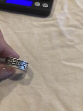 Sterling Creed Chi Rho Alpha Omega Ring Creed Christian Religious Size 10 picture