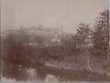 France, Auch, General View and Cathedral of Sainte-Marie, vintage albumin print, c picture