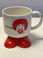 1980s VINTAGE McDONALD'S RONALD McDONALD PLASTIC MUG WITH RED FEET Used picture