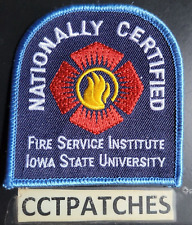 IOWA STATE UNIVERSITY FIRE SERVICE INSTITUTE NATIONALLY CERTIFIED PATCH IA picture