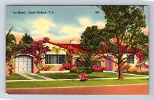 Miami FL-Florida, Coral Gables, Residential Suburb of Miami, Vintage Postcard picture