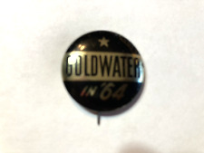 Vintage 1964 Barry Goldwater In '64 Political Campaign Button picture