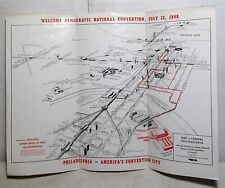 1948 Philadelphia Transit map for Democratic National Convention picture