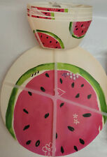 8 Pc Danny Seo Naturally Watermelon Design Plates Bowl Summer Outdoor for 4 picture