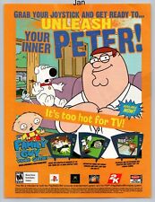 Family Guy Unleash Your Inner Peter PS2 Xbox Game Promo 2007 Full Page Print Ad picture