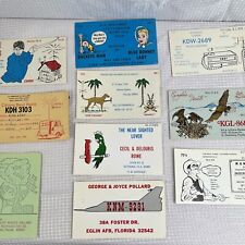 Vintage QSL Radio Cards Lot Amateur Radio QSL Cards Lot Florida QSL Radio Cards picture