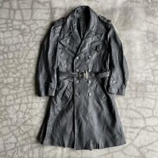 Rare WWII German Leather Trench Coat picture