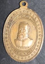Rare Antique 1888 Benjamin Harrison Campaign Oval Medal picture