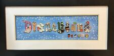 Disney Disneyland Resort Gothic Character Letter Attraction Framed 16 Pin Set picture