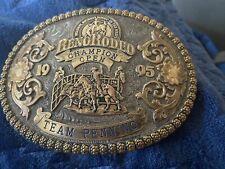 1995 Skyline Reno Rodeo Sterling Filled Team Penning Champion Buckle picture