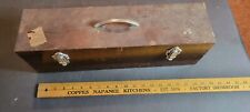 Vintage GLASS MAGIC LANTERN BOX FOR HOLDING SLIDES HARD Hand crafted wood XSEW34 picture