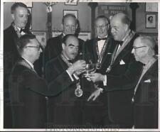 1963 Press Photo Members of Chevaliers du Tastevin initiation dinner - Antoine's picture