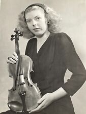 FB Photograph Young Woman Holding Violin Violinist 5x7 Musician picture