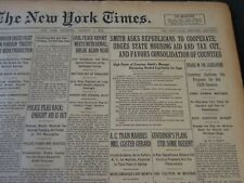 1926 JANUARY 7 NEW YORK TIMES - SMITH ASKS REPUBLICANS TO COOPERATE - NT 5689 picture