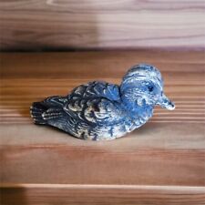 1989 ENGLISH LEATHER Blue-Winged Teal Wilderness Series Mallard Duck Figurine 3” picture