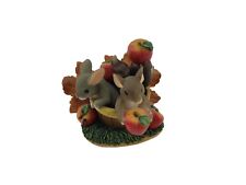 Charming Tails Friends Are A Bushel Of Fun Figurine Autumn Mouse Apples Fall picture