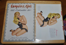 1951 Esquire Girl Calendar Al Moore Art w/ Original Envelope Pin-Up Deluxe Ed. picture